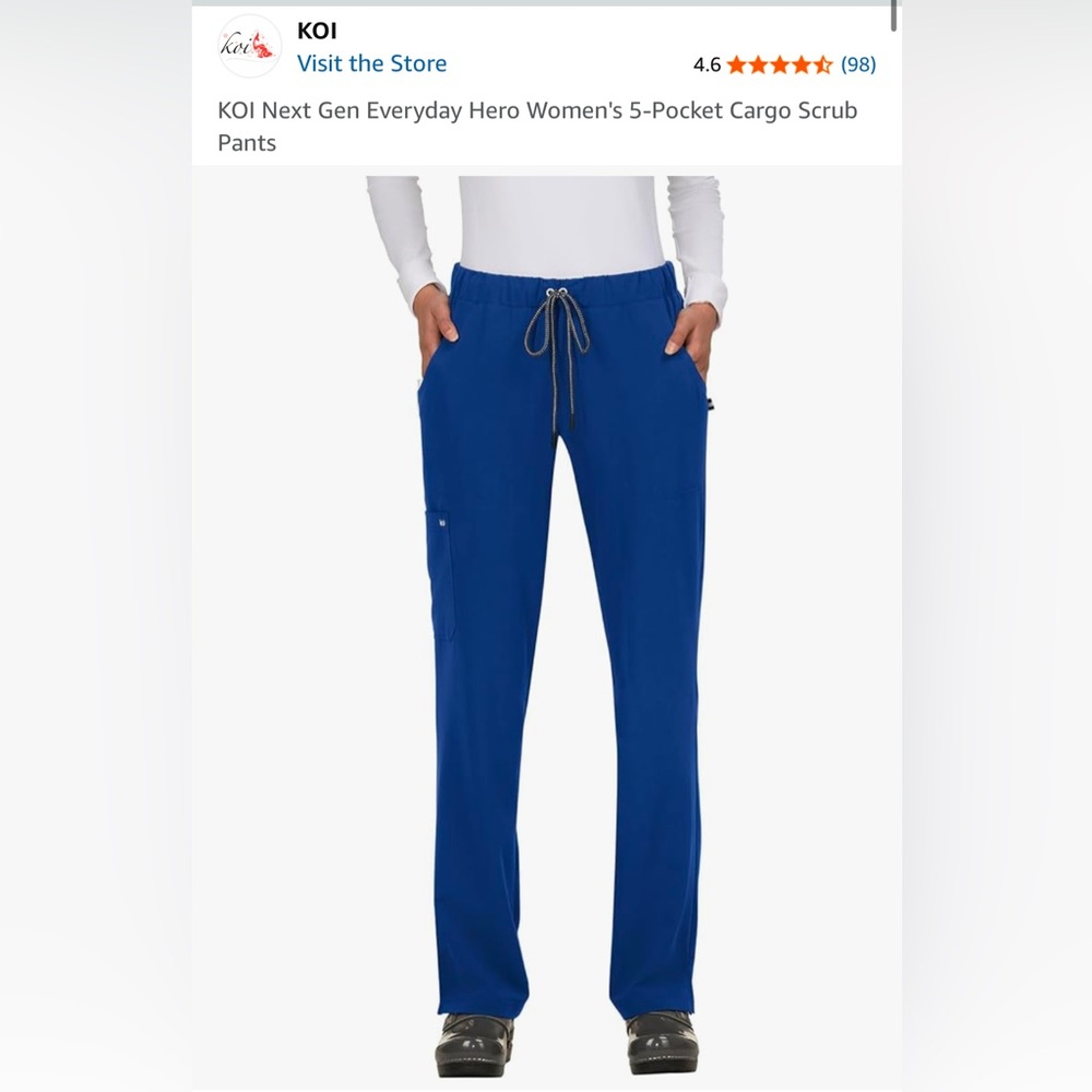 KOI Next Gen Everyday Hero Women's 5-Pocket Cargo Scrub Pants
